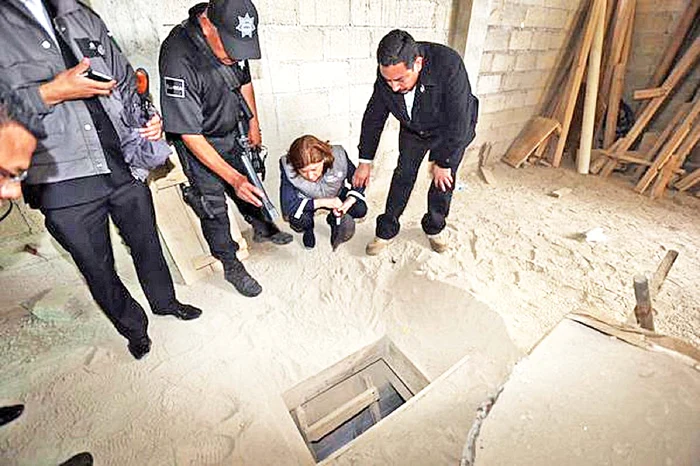 Locul prin care a intrat din tunel în casă