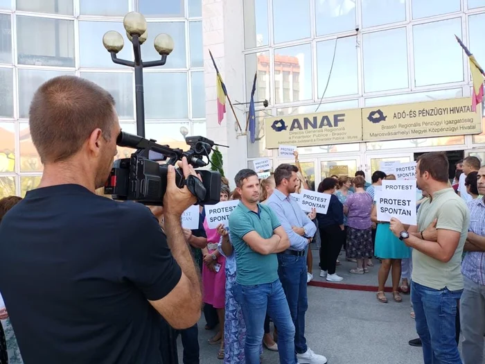 Mai multe proteste al angajaților din finanțe au avut loc în ultimele zile, Foto: Facebook SindFISC