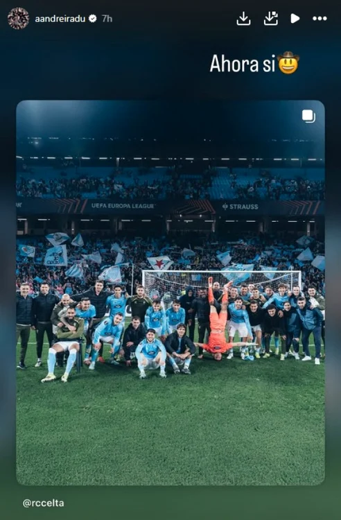 Postarea lui Ionuț Radu  Foto/Instagram Story