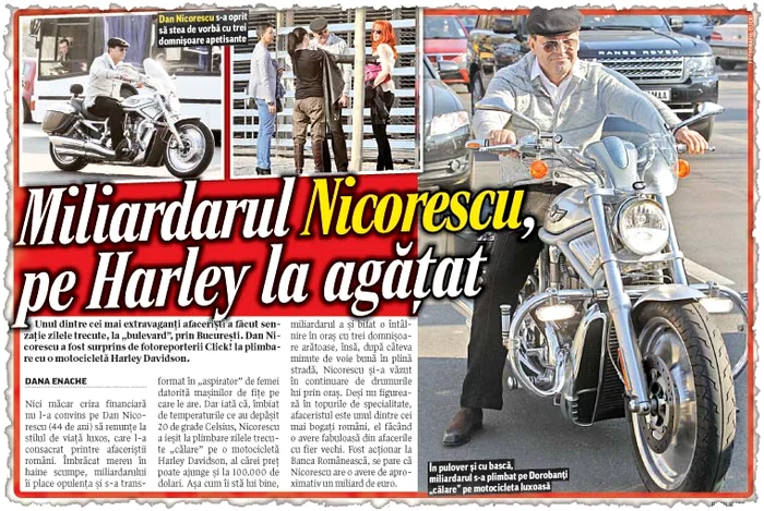 După ce şi-a parcat maşina (Lamborghini Aventador), Nicorescu a început să vorbească la telefon. La volanul Rolls Royce-ului se afla şoferul miliardarului