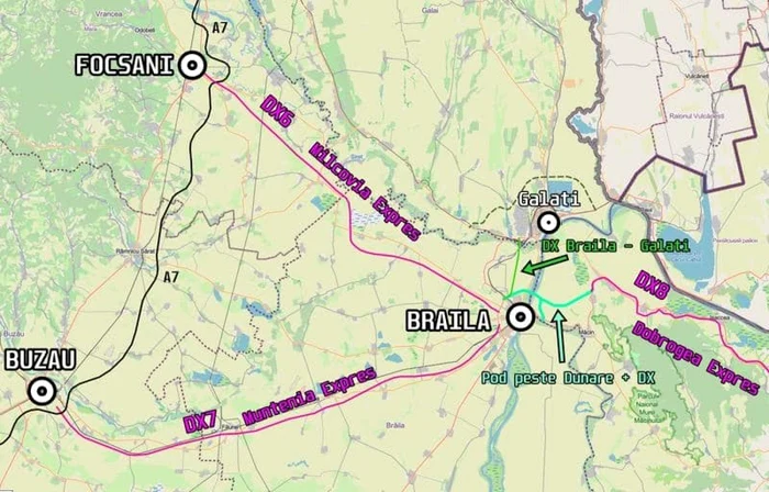 Drumul expres Focşani-Brăila are 76 de km