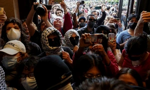 studenti protest pro palestinian la Universitatea din Columbia foto X jpeg