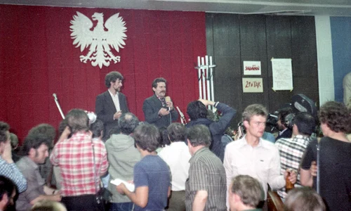 Strajk sierpniowy w Stoczni Gdańskiej im Lenina 05 jpg