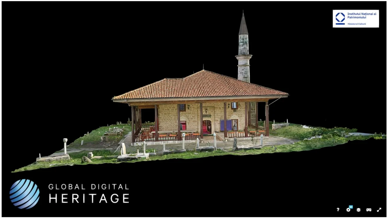 Moscheea Esmahan Sultan din Mangalia, model 3D (© sketchfab.com)