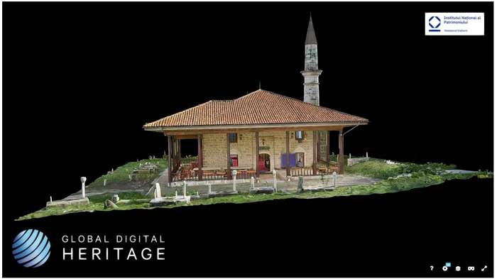 Moscheea Esmahan Sultan din Mangalia, model 3D (© sketchfab.com)