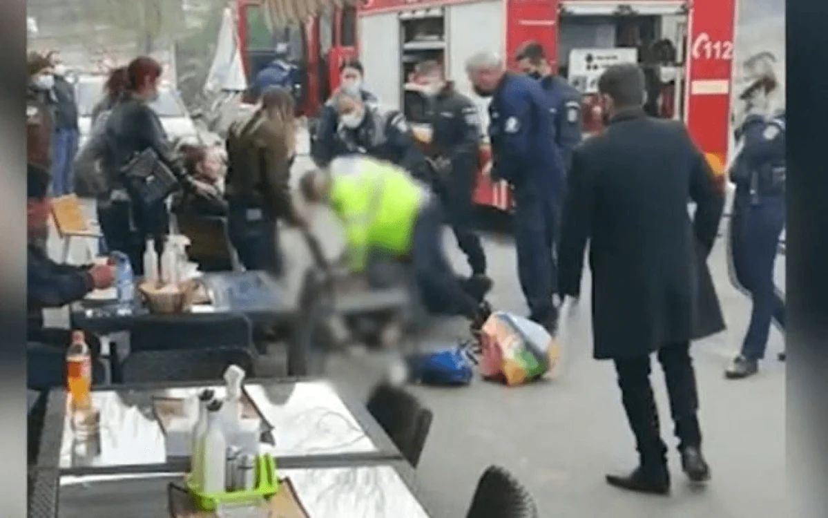 Bătrânul a murit la câteva zeci de secunde după ce a fost trântit la pământ FOTO arhiva Adevărul