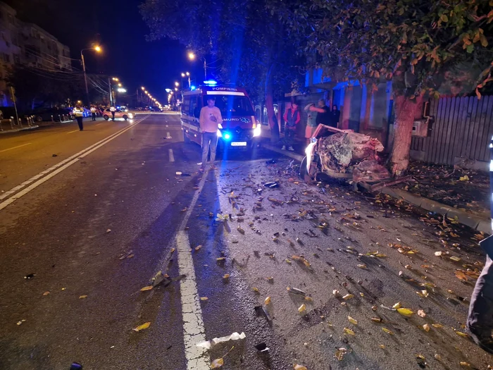 Accident Aurel Vlaicu Constanta FOTO ISU