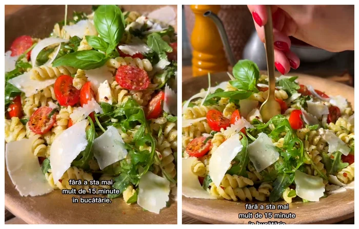 Salată de paste / FOTO: Colaj video Tiktok - Cosânzenele gătesc