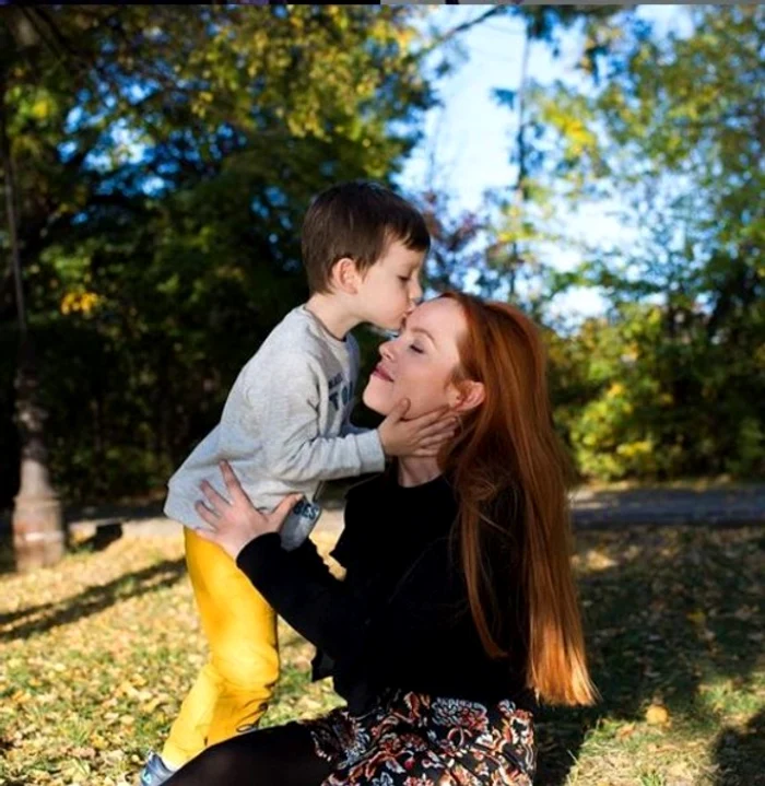 Olimpia este mama unui băiețel de șase ani pe nume Sasha