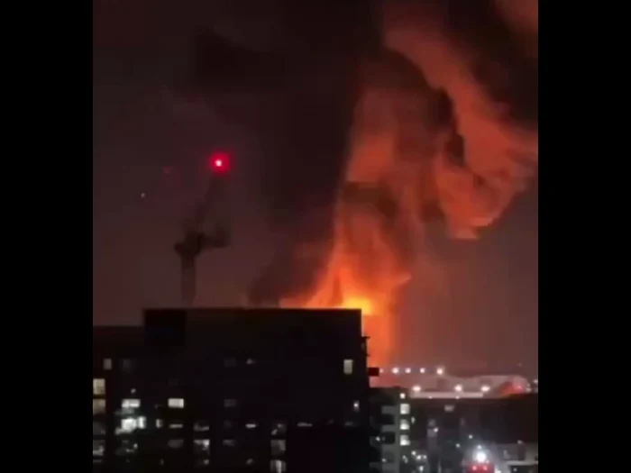 Incendiu în apropierea aeroportului Heathrow/FOTO: X