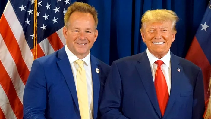 Brian Glenn, alături de președintele Donald Trump FOTO: FB