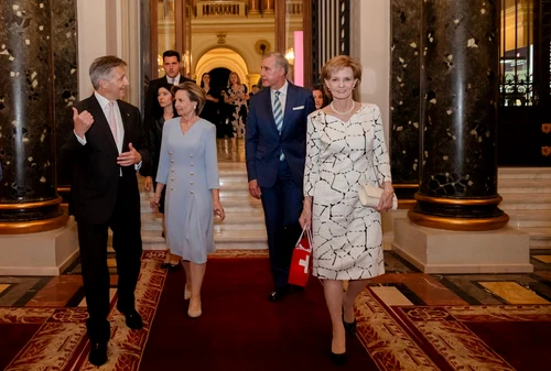Majestatea Sa Margareta, Principele Radu și Principesa Sofia la BNR. FOTO: Alexandra Curea Gogu, Casa Majestății Sale