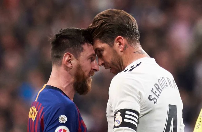 Lionel Messi si Sergio Ramos, doi ”cocoși” în acțiune la Real - BarcelonaFOTO: Profimedia