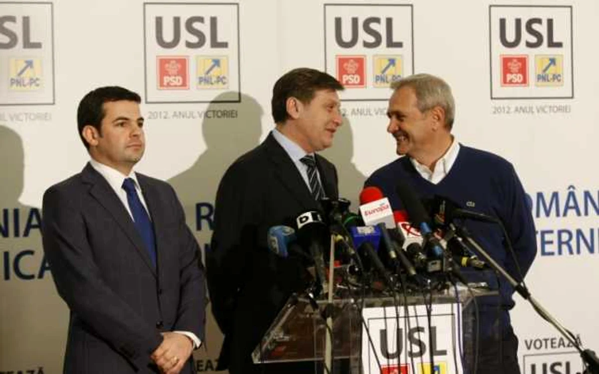 Bucurie mare în USL după apariţia primelor rezultate ale alegerilor de duminică FOTO Eduard Enea