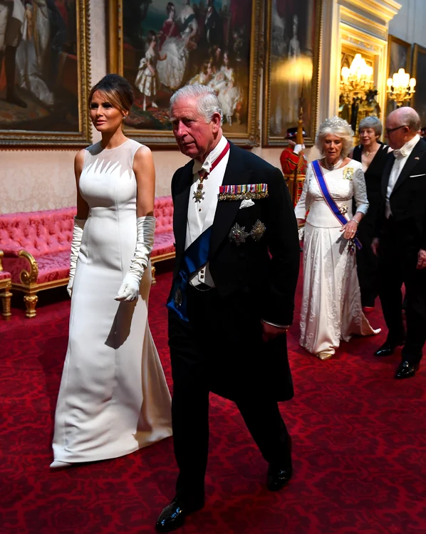 Donald Trump și Melania, la banchetul organizat de Regina Elisabeta