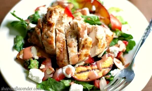Nectarine Chicken Salad with Strawberry Balsamic Vinaigrette 12 jpeg