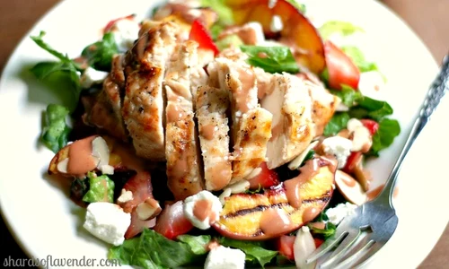 Nectarine Chicken Salad with Strawberry Balsamic Vinaigrette 12 jpeg