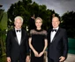 Prințesa Charlene în rochie Jenny Packham și Prințul Albert de Monaco, de vorbă cu Richard Gere.