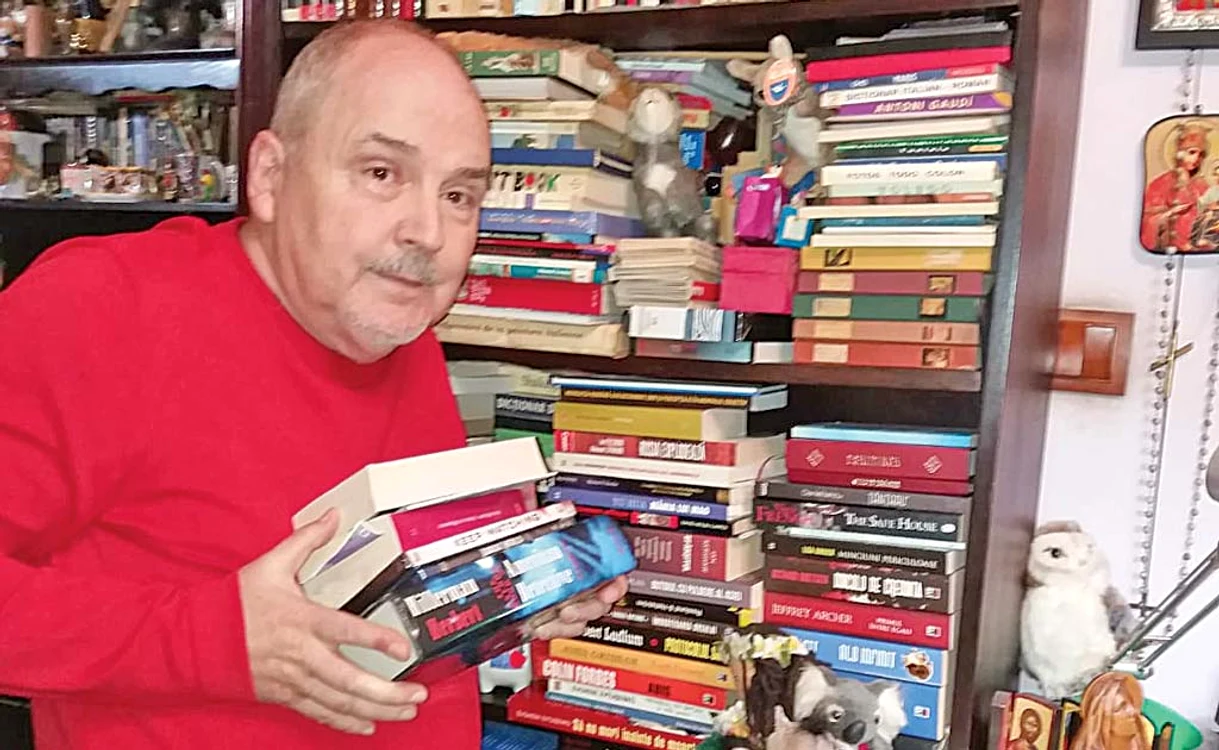Eugen Cristea este un împătimit al cărţilor poliţiste şi SF