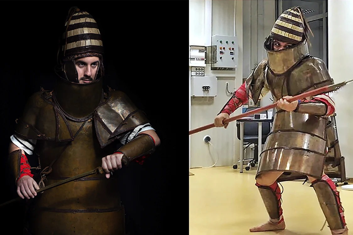 soldiers wearing replicas ancient greek armor png