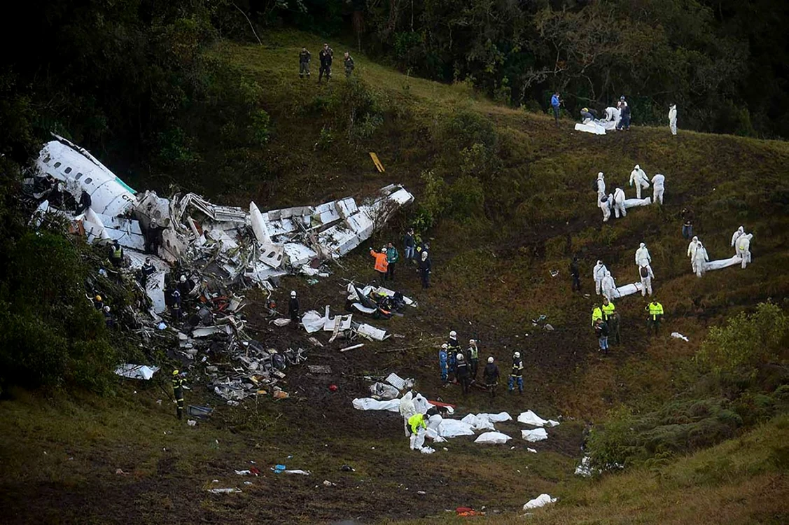 Avion prăbuşit în Columbia FOTO AFP