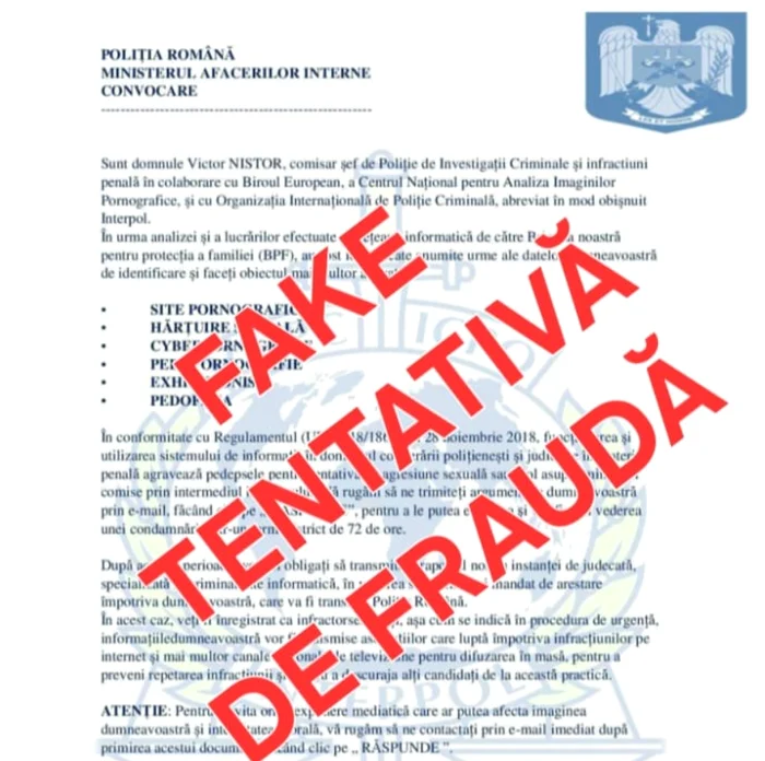 MAI recomandă verificarea și securizarea dispozitivului. FOTO: Facebook/MAI