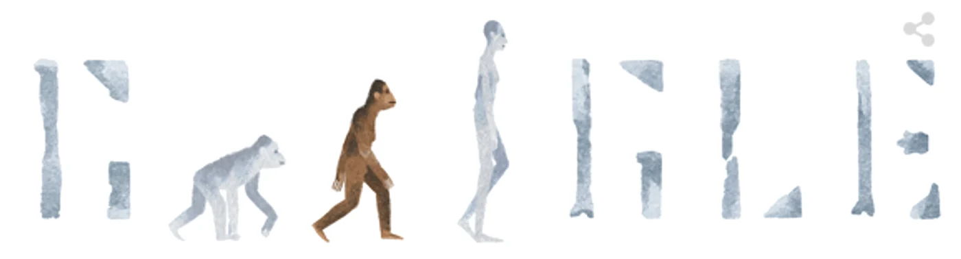 Google și-a schimbat logo-ul pentru a aniversa descoperirea australopitecului Lucy