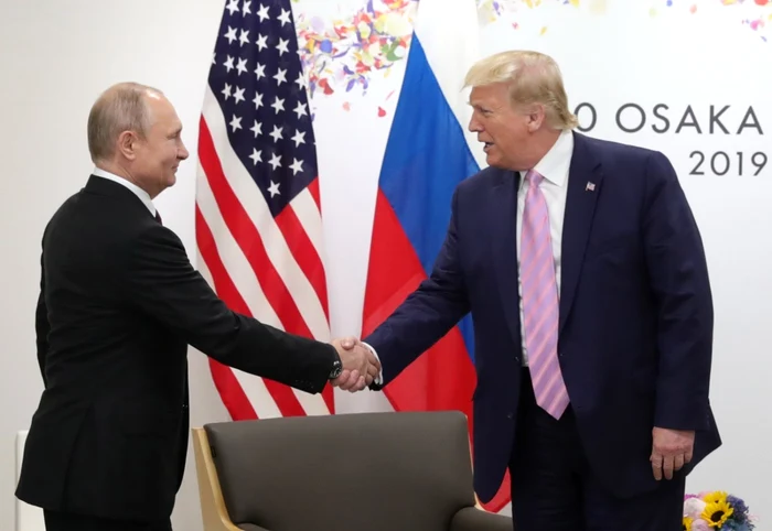 Vladimir Putin şi Donald Trump, la summitul G20 din 2019. Fptp Profimedia