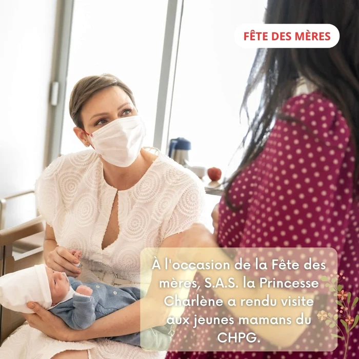 Prințesa Charlene de Monaco, în vizită la maternitate, Foto Instagram (3) jpg