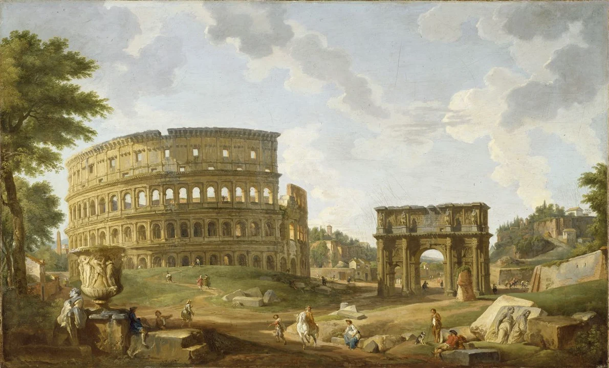 Colosseumul în secolul al XVIII-lea. Pictură de Giovanni Paolo Panini (© Walters Art Museum / Creative Commons License)
