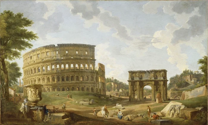 Colosseumul în secolul al XVIII-lea. Pictură de Giovanni Paolo Panini (© Walters Art Museum / Creative Commons License)