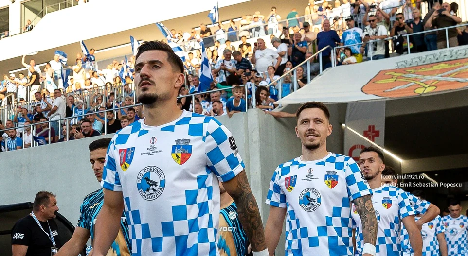 Corvinul Hunedoara, meci bun în Europa Lealue, cu Rijeka