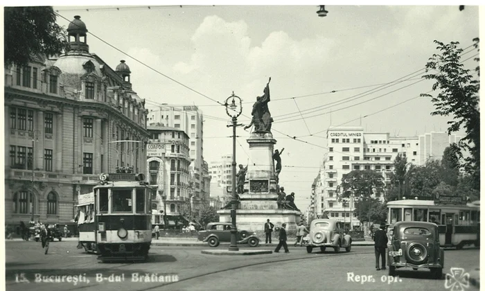 Bulevardul Brătianu din București, în perioada interbelică (© iMAGO Romaniae)