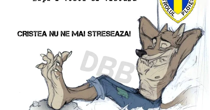 Dedicaţie pentru Cristea de la suporterii Petrolului FOTO facebook