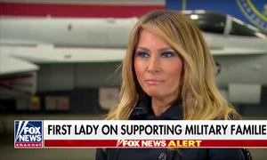 Melania Trump a apărut complet blondă în interviul pentru Fox News png