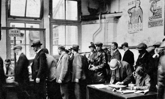 Marea Criză Economică: Șomeri în Olanda anului 1933 (© Nationaal Archief)