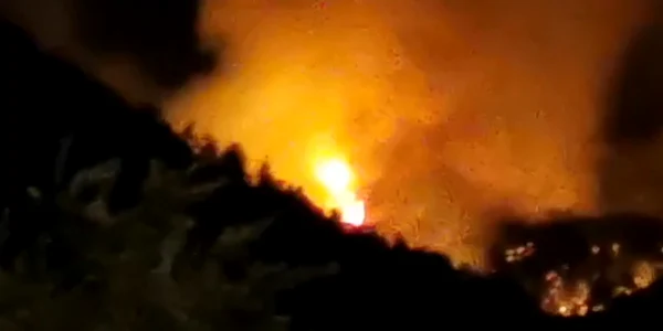 incendiu Thassos / Foto Captura Video / Facebook
