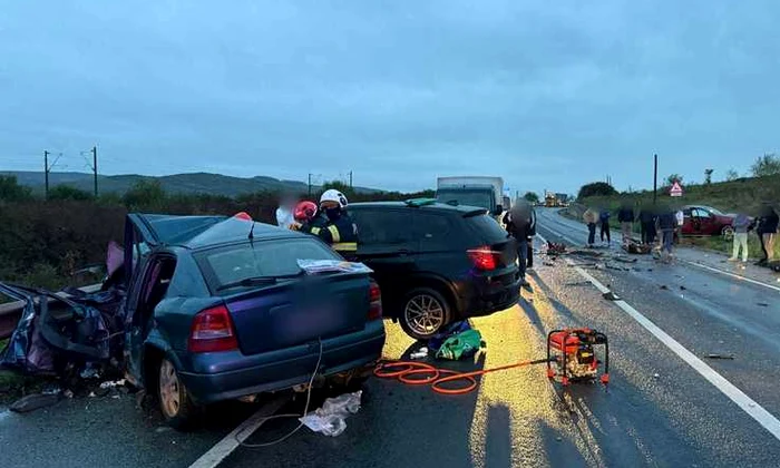 Accident grav pe DN 1C, în judeţul Cluj FOTO: IPJ Cluj