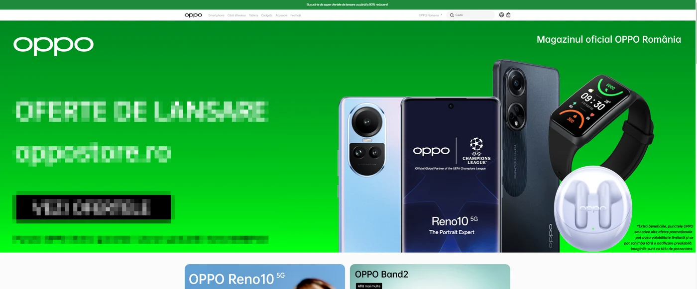 Magazinul online al OPPO România.