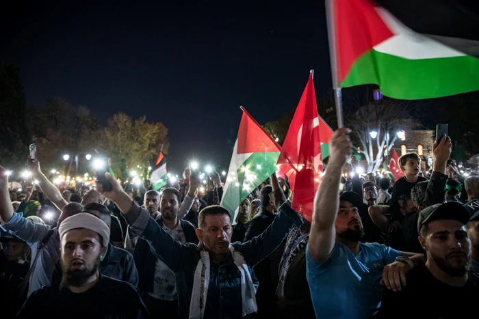 Manifestație pro Palestina în Turcia. FOTO Profimedia