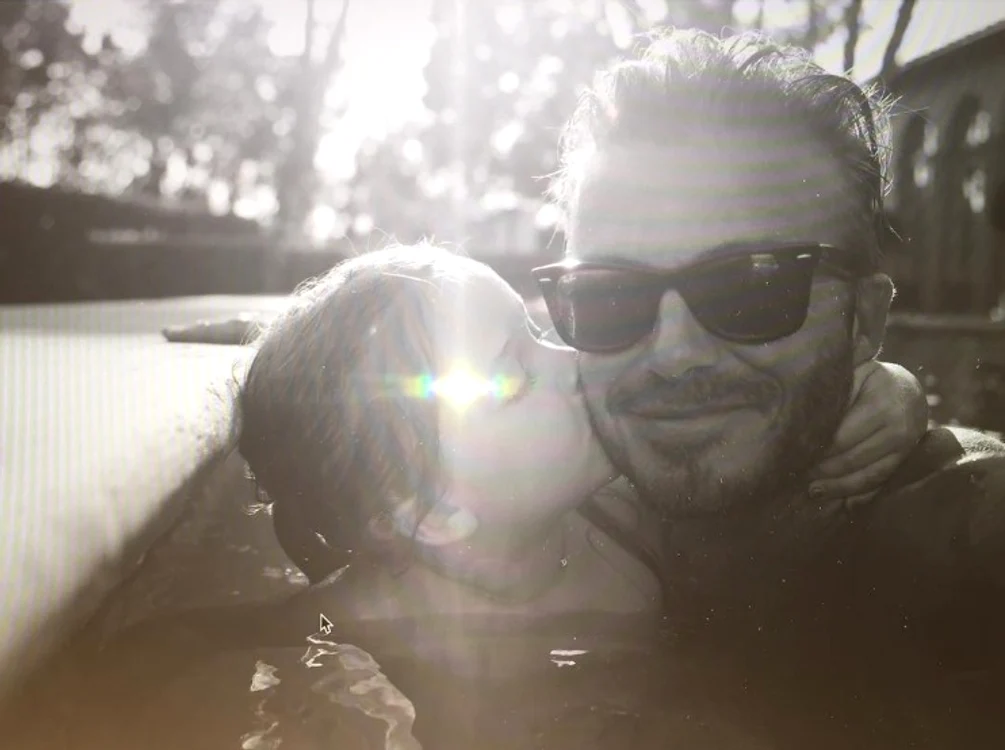 David Beckham și fiica sa, Harper