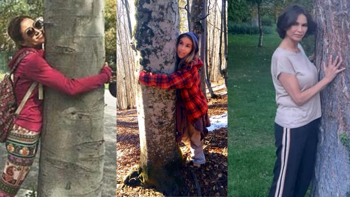 Anamaria Ferentz, Corina Bud și Ramona Bădescu, în mijlocul naturii