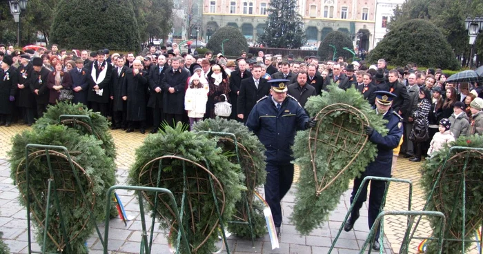 Depunerile de coroane vor avea loc joi, de la ora 13.00/foto: Arhiva
