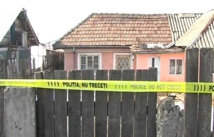 Casa în care s-a petrecut crima, foto: captură tv