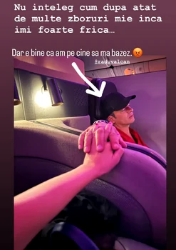Adelei Popescu ii este frica de zbor, foto Instagram jpg
