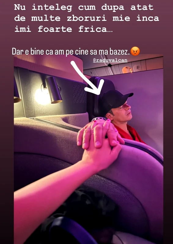 Adelei Popescu ii este frica de zbor, foto Instagram jpg