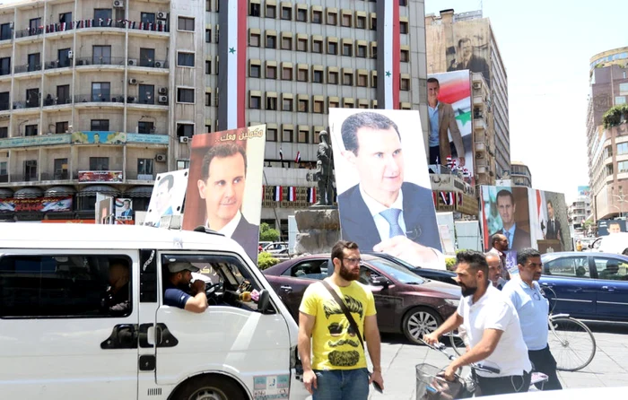 Portrete cu Bashar al-Assad FOTO EPA-EFE