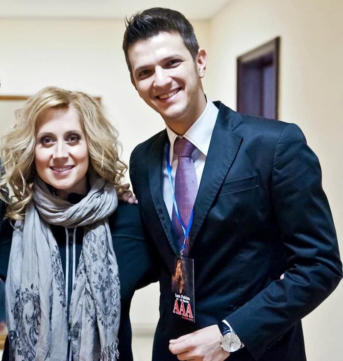 Lara Fabian și tenorul Bogdan Mihai, în 2012