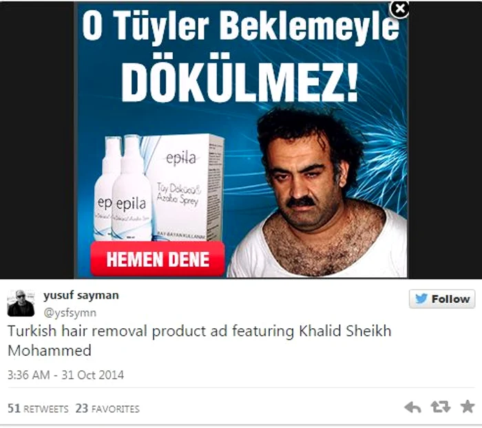 Afişul campaniei pentru Epila