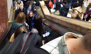 Calatori evacuati metrou tineretului jpg